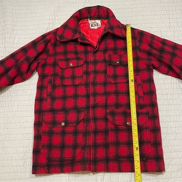 Woolrich Adult Size 40 Coat Flannel Lined Outdoor Wool Blend Coat - Picture 6 of 10